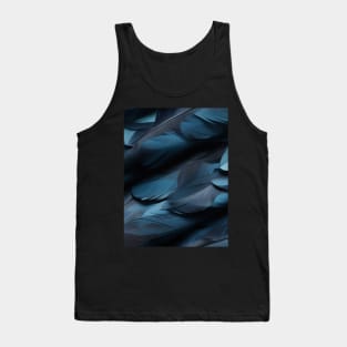 Whispers of Blue Feathers Tank Top